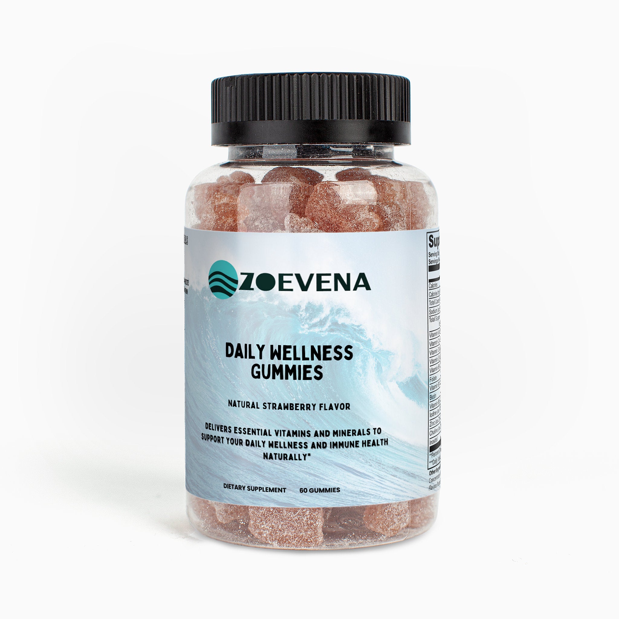 Daily Wellness Gummies - Complete Daily Multivitamin (Natural Strawberry)