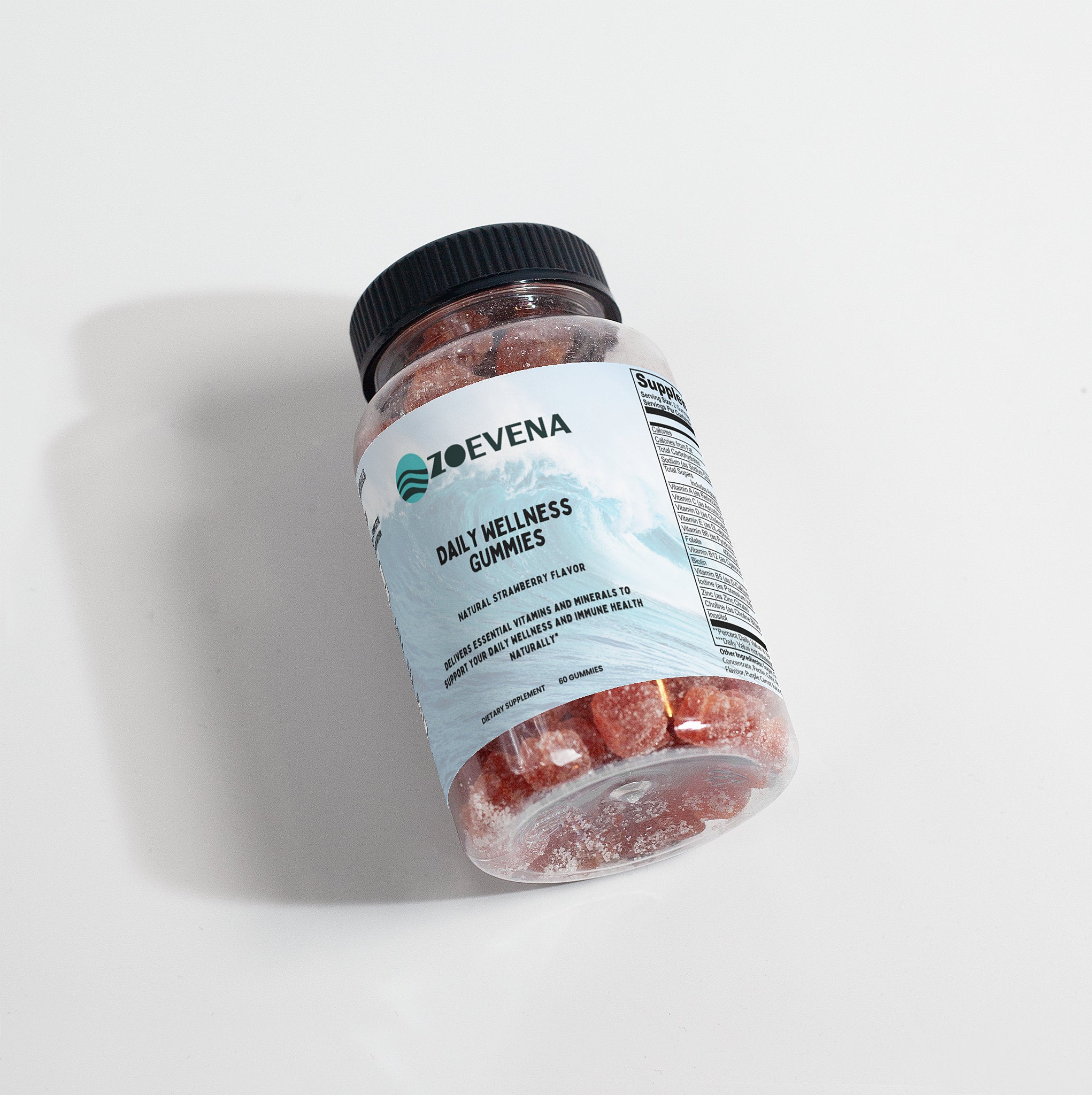 Daily Wellness Gummies - Complete Daily Multivitamin (Natural Strawberry)