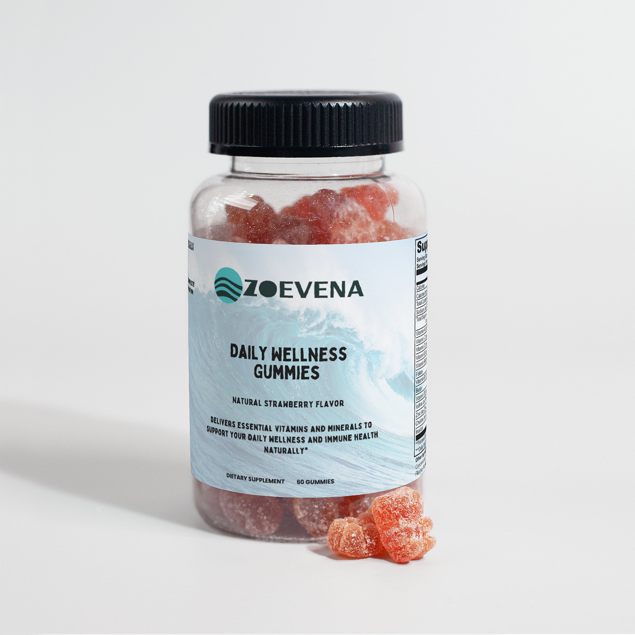 Daily Wellness Gummies - Complete Daily Multivitamin (Natural Strawberry)