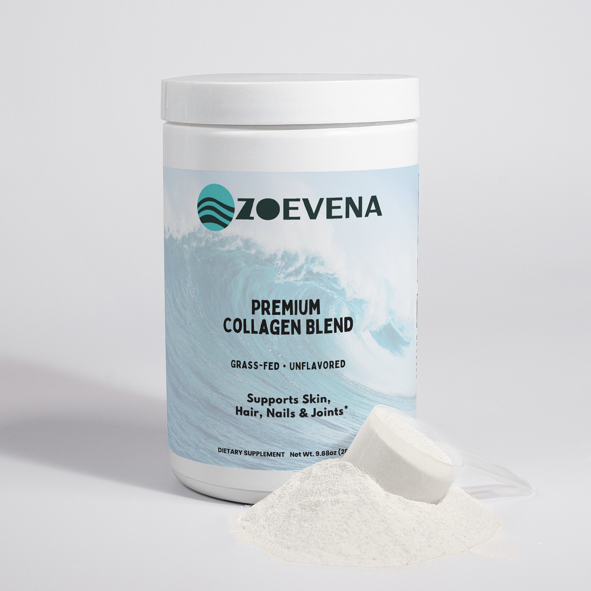Premium Collagen Blend - Grass-Fed Hydrolyzed Collagen Peptides (280g)