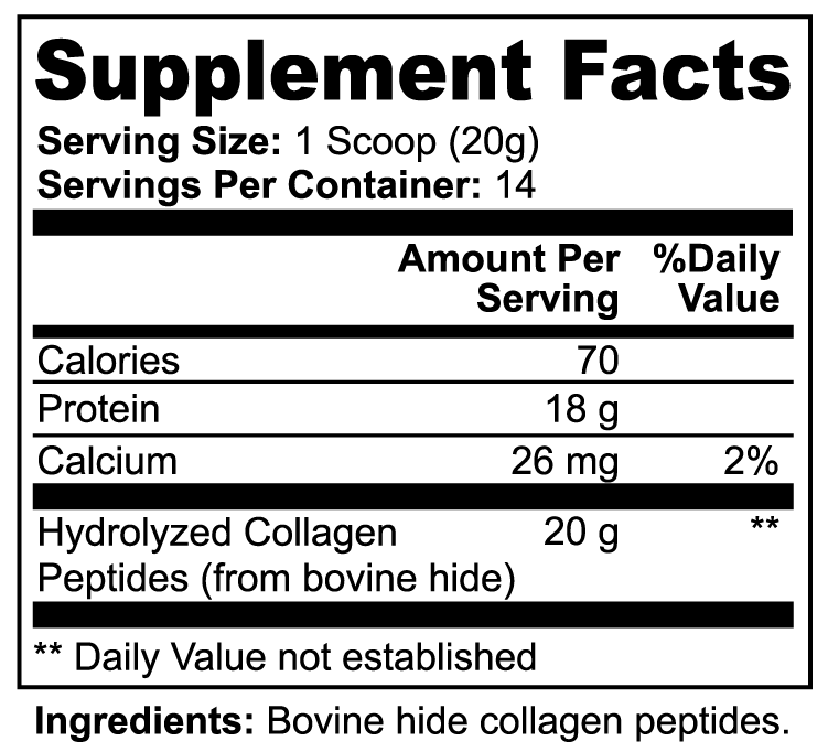 Premium Collagen Blend - Grass-Fed Hydrolyzed Collagen Peptides (280g)